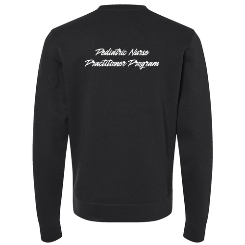 Pediatric Nurse Practitioner J. America BTB Fleece Crew -- Black