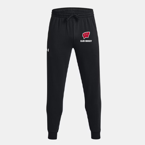 UW Club Hockey Under Armour Unisex Fleece Joggers -- Black