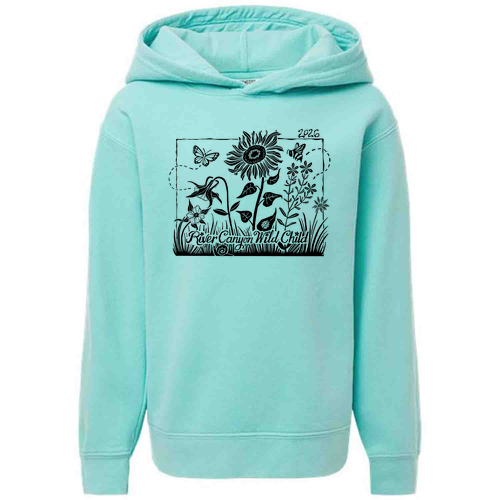 Comfort Colors Youth Garment-Dyed Lightweight Fleece Hooded Sweatshirt -- Chalky Mint