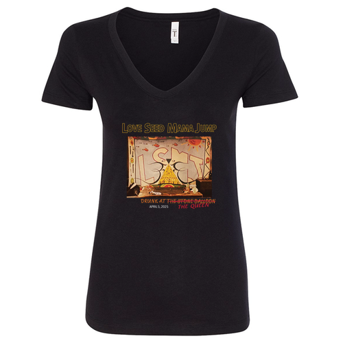 Next Level Ladies Ideal V-Neck Tee -- Black