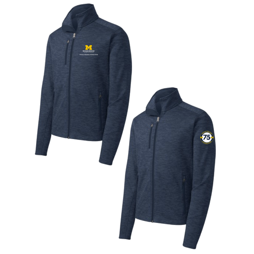 Port Authority Digi Stripe Fleece Jacket -- Navy