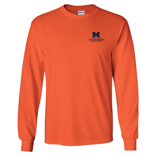 Mens/Unisex Gildan Heavy Cotton Longsleeve Basic T-Shirt -- Orange, $14
