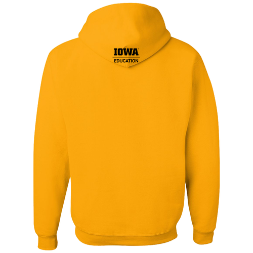 Hawkeye Teachers Jerzees 8 oz 50/50 Nublend Adult Hooded Sweatshirt -- Gold