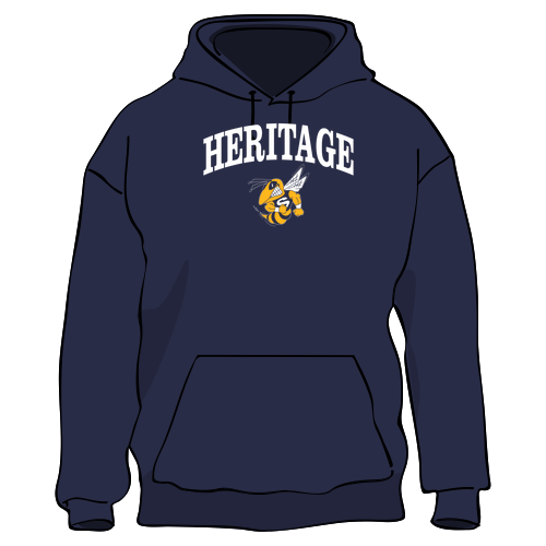 J America Unisex BTB Fleece Hooded Sweatshirt -- True Navy