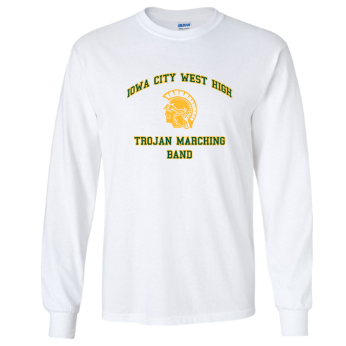 Gildan Ultra Cotton Longsleeve Basic T-Shirt -- White