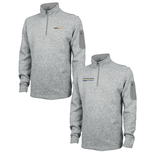 Charles River Mens Heathered Fleece Pullover -- Light Grey Heather