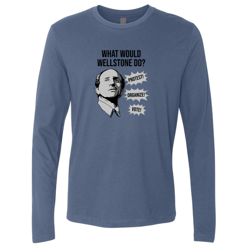 Next Level Apparel Premium Fitted Long Sleeve Crew -- Indigo