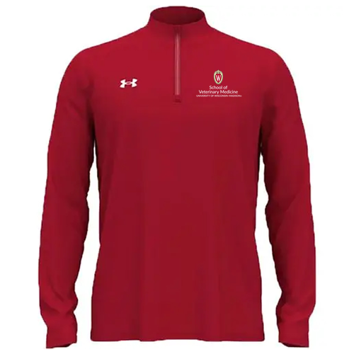 Under Armour Men's Team Tech Quarter-Zip -- Red / White _600