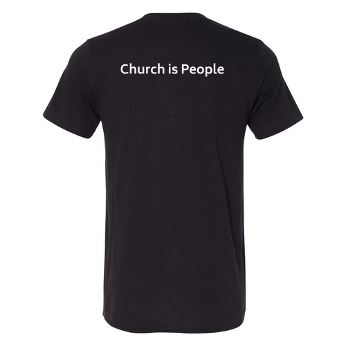 Mens/Unisex Bella Canvas Triblend Short Sleeve T-Shirt -- Solid Black TriBlend