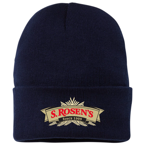 Sportsman Fleece Lined 12" Cuffed Beanie -- Navy