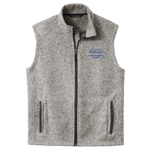 Port Authority Sweater Fleece Vest -- Grey Heather