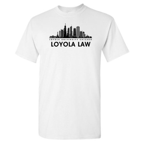 Chicago Skyline Basic T-Shirt -- White