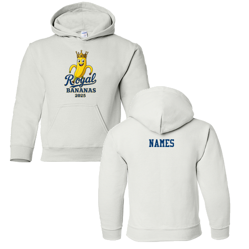 Gildan Heavy Blend Youth Hooded Sweatshirt -- White