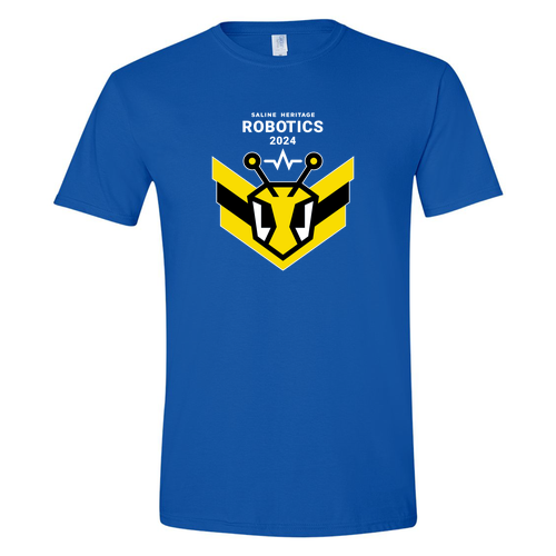 Mens/Unisex Gildan Softstyle Fitted T-Shirt -- Royal, RoboHornets 57431