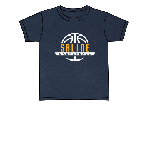 Bella Canvas Youth Triblend Jersey Short Sleeve Tee -- Navy TriBlend