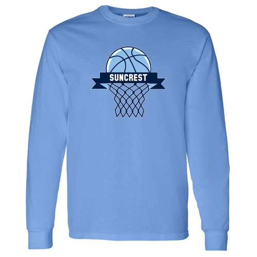 Gildan Heavy Cotton Longsleeve Basic T-Shirt -- Carolina Blue