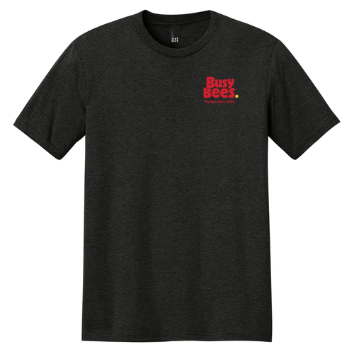 District Made Mens Perfect Tri Crew Tee -- Black Frost