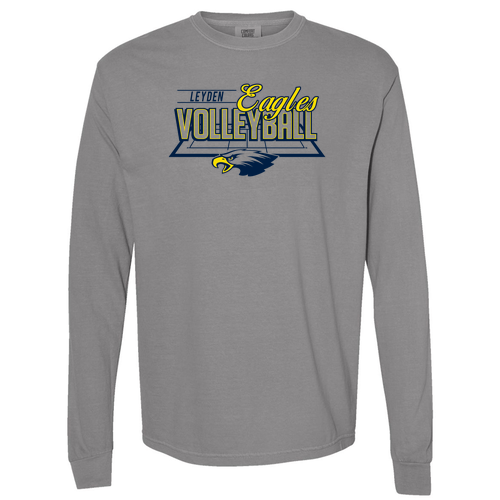 Comfort Colors Unisex Garment-Dyed Heavyweight Long Sleeve T-Shirt -- Grey