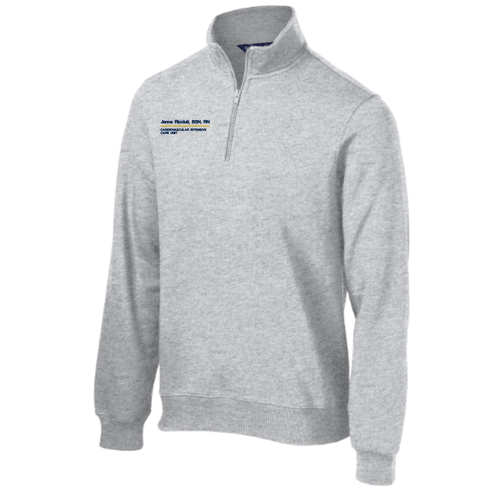 Sport Tek Quarter Zip Sweatshirt -- Athletic Heather