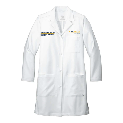Garrett Regional Medical Center Wonderwink Women's Long Lab Coat -- White