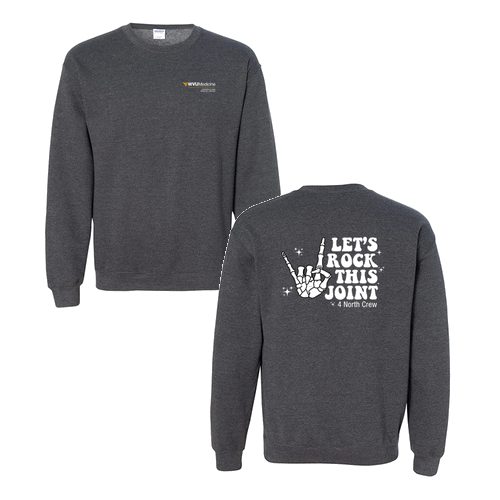 Gildan Heavy Blend Crew Neck Sweatshirt -- Dark Heather