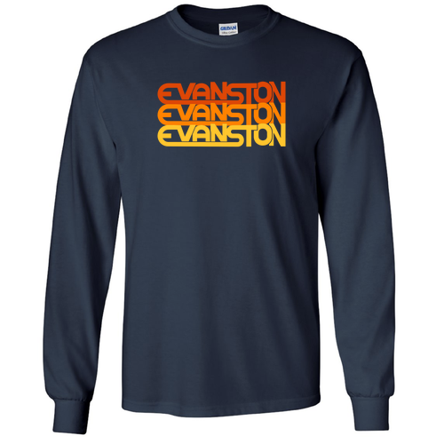 Evanston x3 longsleeve T-Shirt -- Navy