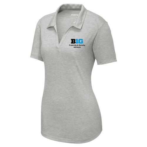 Women's Tri-Blend Wicking Polo -- Light Grey Heather