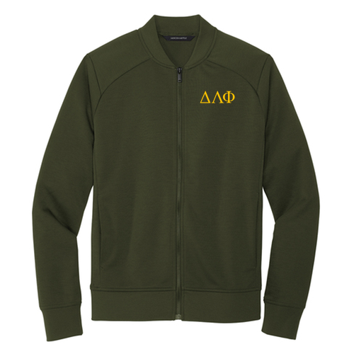 Mercer+Mettle Double-Knit Bomber -- Townsend Green