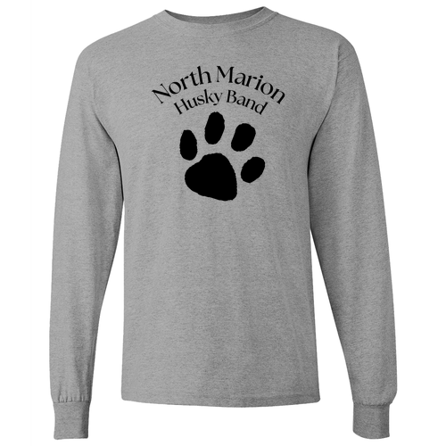 Gildan Heavy Cotton Longsleeve Basic T-Shirt -- Sport Grey