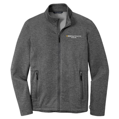 Port Authority Collective Striated Fleece Jacket -- Sterling Grey Heather