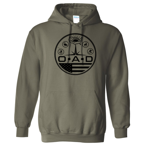 Gildan Heavy Blend Hooded Sweatshirt -- Military Green