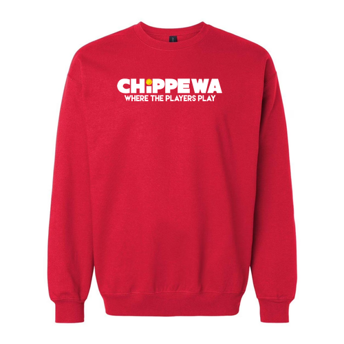 Gildan Adult Softstyle Fleece Crew Sweatshirt -- Red