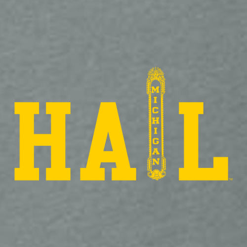 Bella Canvas Soft Fitted Heather CVC T-Shirt -- Heather Blue Storm, Theater Marquee