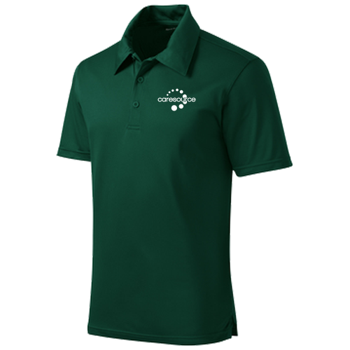 Sport Tek Active Textured Polo -- Forest Green