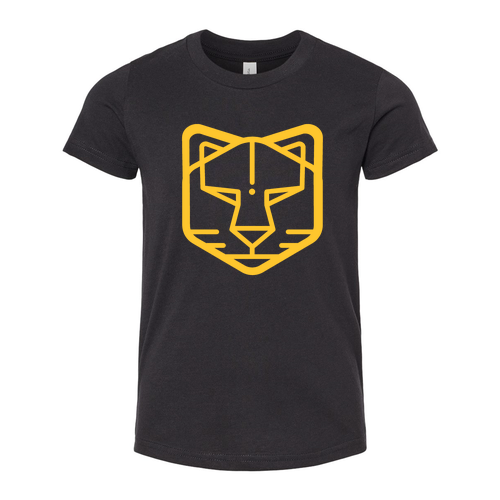 Youth Heather CVC Short Sleeve Tee -- Solid Black Blend