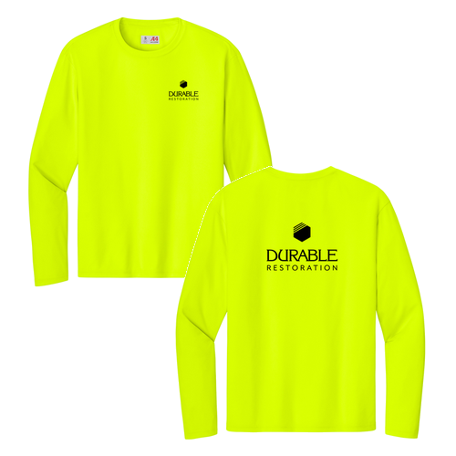A4 Cooling Performance Long Sleeve Tee -- Safety Yellow