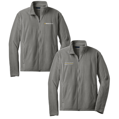 Port Authority Microfleece Jacket -- Pearl Grey