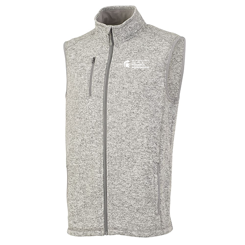 Charles River Mens Pacific Heathered Vest -- Light Grey Heather