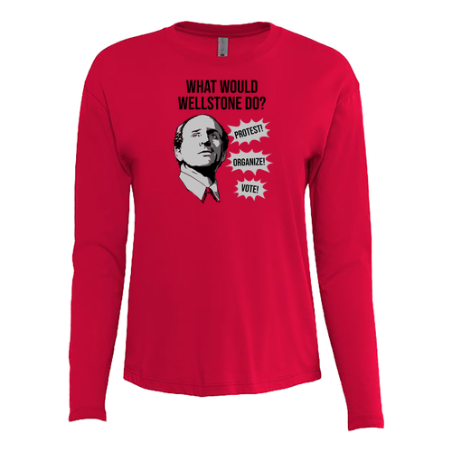 Next Level Women's Cotton Relaxed Long Sleeve T-Shirt -- Red
