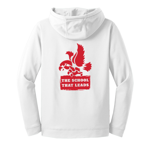 Sport-Tek Fleece Hooded Pullover -- White