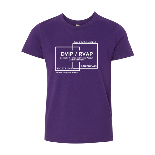 Bella Canvas Youth Short-Sleeve T-Shirt -- Team Purple