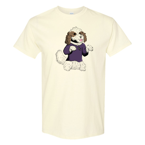 Gildan Off White Dog T-Shirt