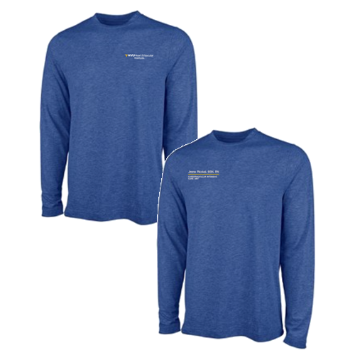 Charles River Men's Comfort-Core Long-Sleeve Crew -- Royal