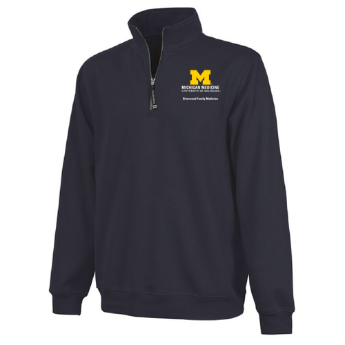 Mens/Unisex Briarwood Family Medicine Charles River Crosswind Quarter Zip Sweatshirt -- Navy