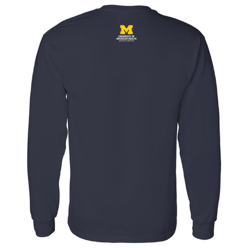 Gildan Heavy Cotton Longsleeve Basic T-Shirt -- Navy (S, M, L, XL, XXL and 3XL)