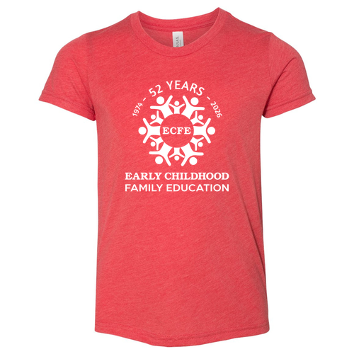 Bella Canvas Youth Triblend Jersey Short Sleeve Tee -- Red Triblend