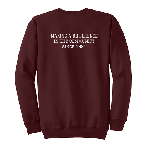 Port and Company Classic Crewneck Sweatshirt -- Maroon