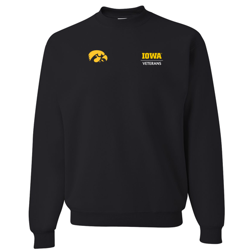 Embroidered Jerzees 8 Oz., 50/50 Nublend Fleece Crew -- Black