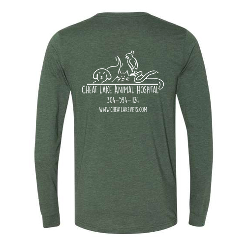 Bella+Canvas Unisex Heather Cvc Long Sleeve Tee- Heathers -- Heather Forest