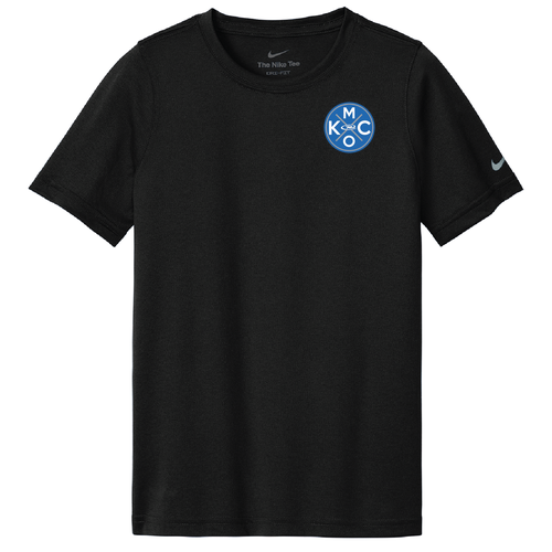KCMO Nike Youth Swoosh Sleeve Rlegend Tee -- Black